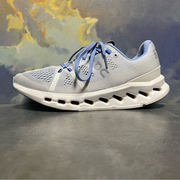 On Cloudsurfer Heather/White Women's Running Shoes Size 8.5 - Picture 14 of 16